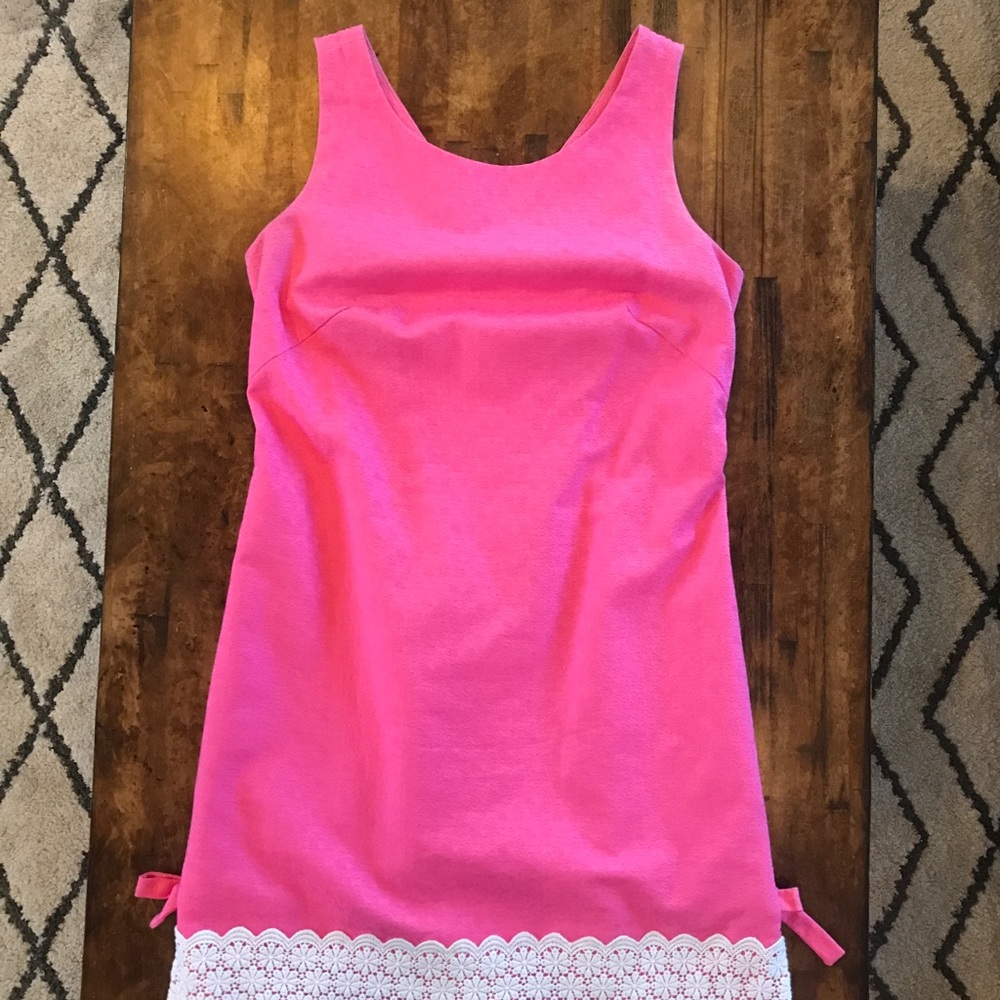 Pink shift dress